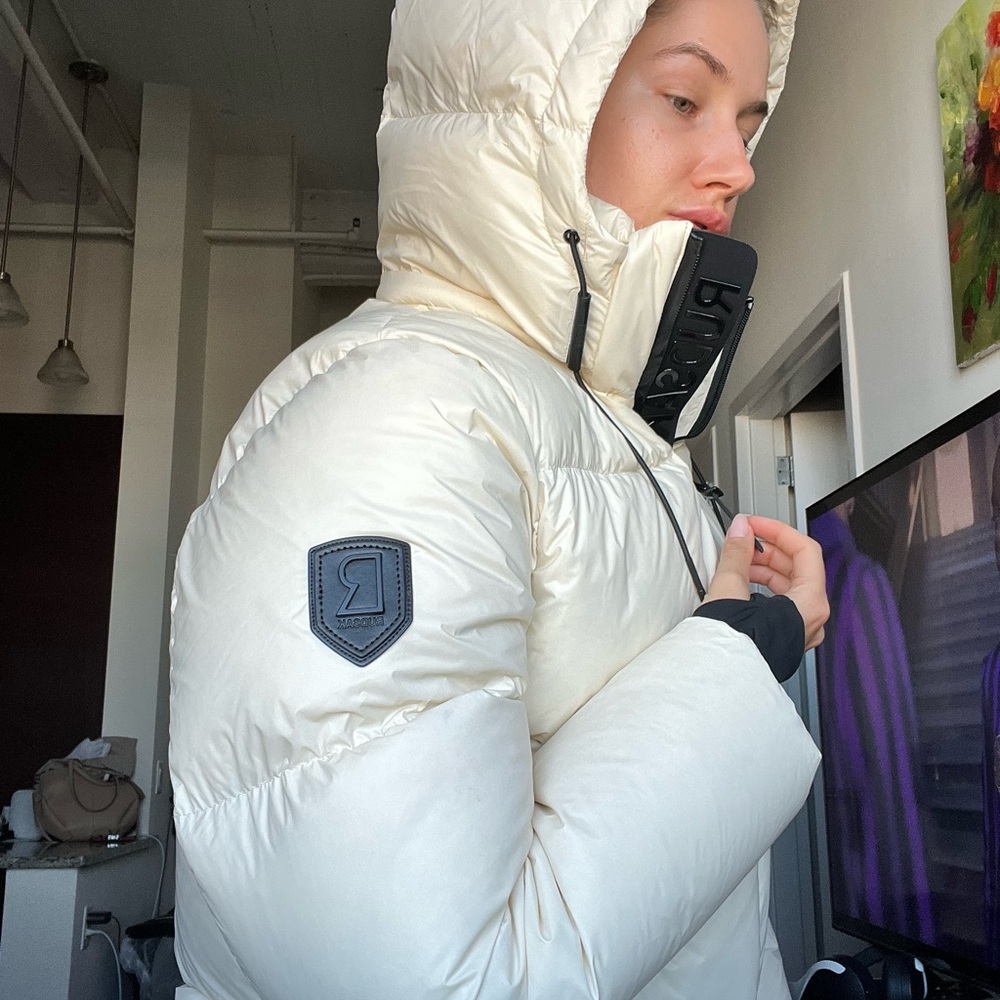 RUDSAK Cream Hooded Puffer Jacket